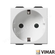 PRIZA SCHUKO ST GERMAN 2 MODULE ALB VIMAR NEVE 09208