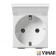 PRIZA SCHUKO ST GERMAN ALBA CU CAPAC 2 MODULE VIMAR NEVE 09208.C PRIZA SCHUKO ST GERMAN ALBA CU CAPAC 2 MODULE VIMAR NEVE 09208.C