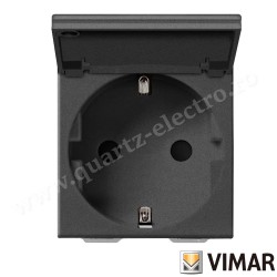 PRIZA SCHUKO ST GERMAN NEGRU CU CAPAC 2 MODULE VIMAR NEVE 09208.C.CM PRIZA SCHUKO ST GERMAN NEGRU CU CAPAC 2 MODULE VIMAR NEVE 09208.C.CM