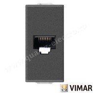 PRIZA RJ45 NETSAFE UTP NEGRU VIMAR NEVE 09338.9.CM