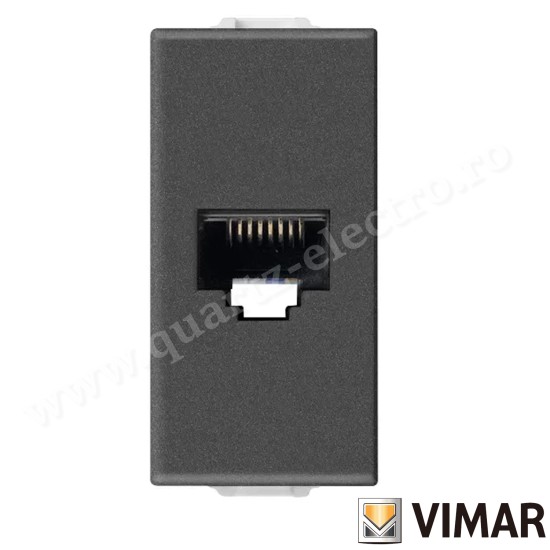 PRIZA RJ45 NETSAFE UTP NEGRU VIMAR NEVE 09338.9.CM