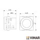 TERMOSTAT CADRAN 2 MODULE 100-240V ALB VIMAR NEVE 09470