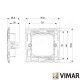 SUPORT 2 MODULE CU GHEARE 71mm VIMAR NEVE 09602.1 