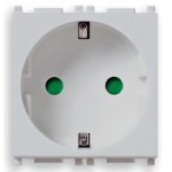 PRIZA STANDARD GERMANA 2 MODULE 250V AC VIMAR PLANA 14208