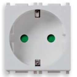 PRIZA STANDARD GERMANA 2 MODULE 250V AC VIMAR PLANA 14208