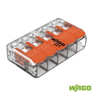 CONECTOR COMPACT 5P, CONDUCTOR FLEXIBIL/RIGID, 0,5-6mm 221-415 WAGO