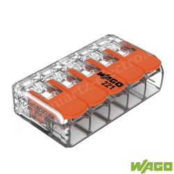 CONECTOR COMPACT 5P, CONDUCTOR FLEXIBIL/RIGID, 0,5-6mm 221-415 WAGO CONECTOR COMPACT 5P, CONDUCTOR FLEXIBIL/RIGID, 0,5-6mm 221-415 WAGO